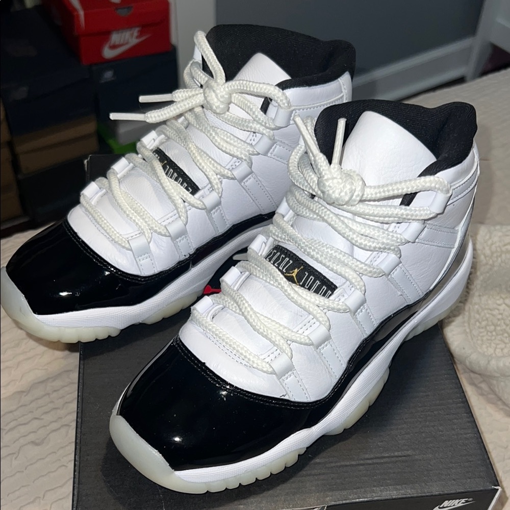 Jordan Kids' White and Black Sneakers